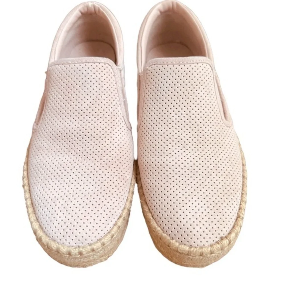 TRETORN EMILIA 3 PLATFORM SUEDE ESPADRILLES BLUSH SIZE 7
